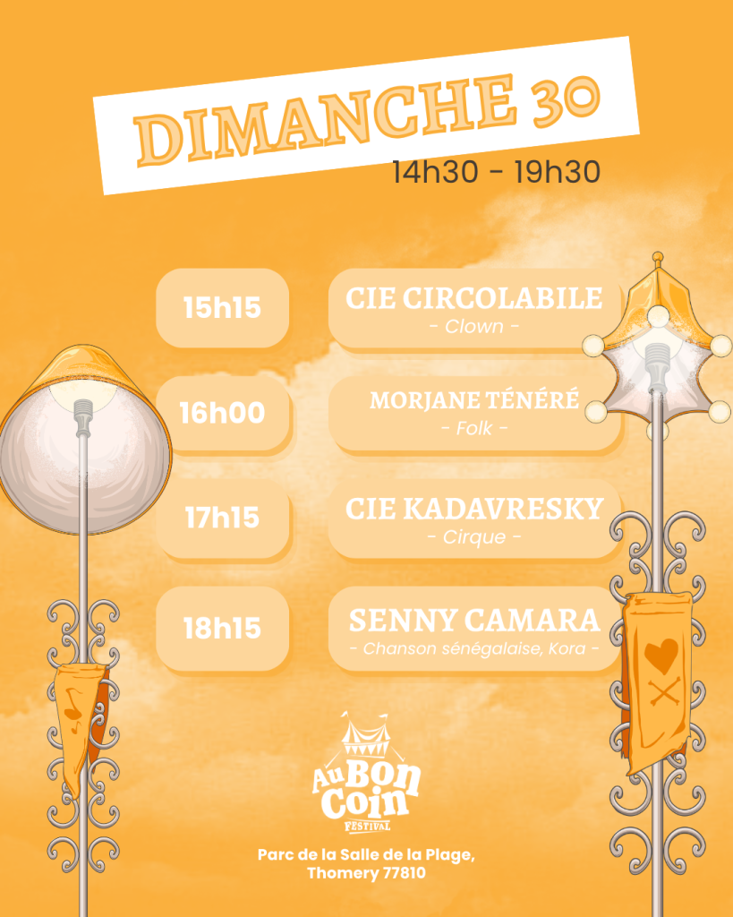 Programmation festival Au Bon Coin Thomery