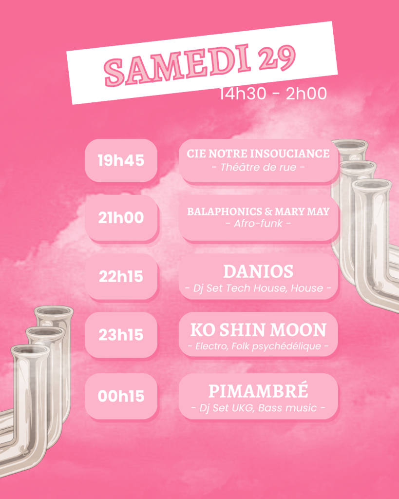 Programmation Samedi festival